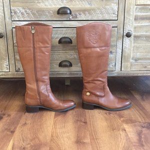 Etienne Aigner Chip Leather Riding Boot